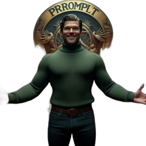 jacket, 3d render, concept art, green transparent PNG cut-out