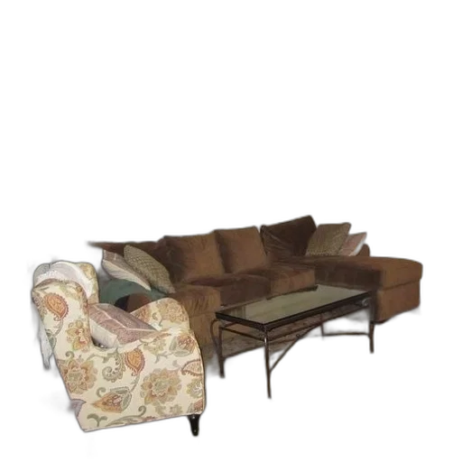furniture, 3d render, photorealistic, earth tones transparent PNG cut-out