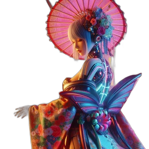 dress, umbrella, staff, crown transparent PNG cut-out