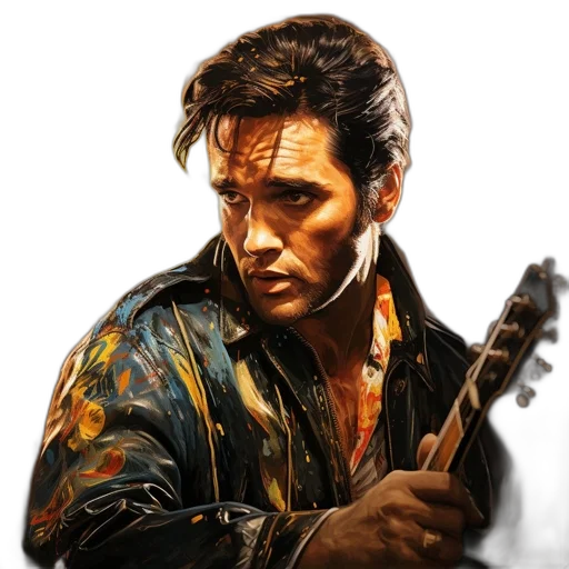 jacket, face, photorealistic, comic book art transparent PNG cut-out