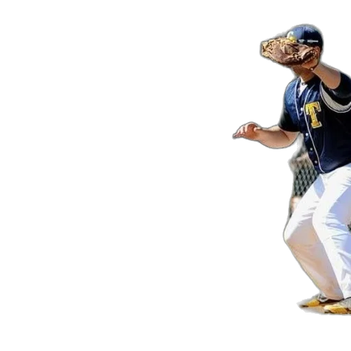 baseball, player, slides, into transparent PNG cut-out