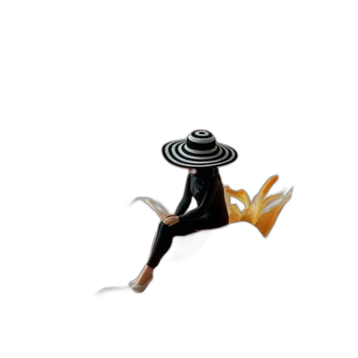 hat, staff, umbrella, robot transparent PNG cut-out