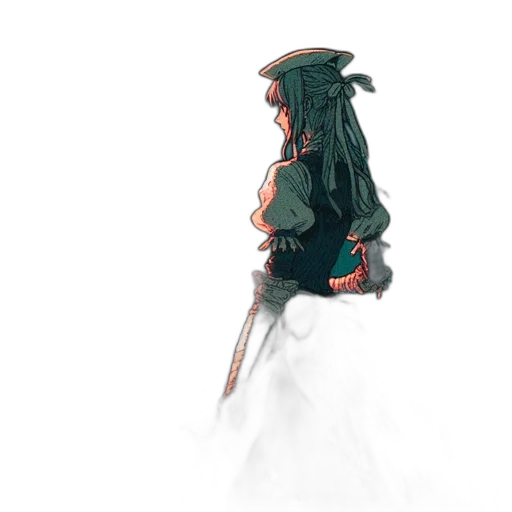 sword, staff, weapon, dress transparent PNG cut-out