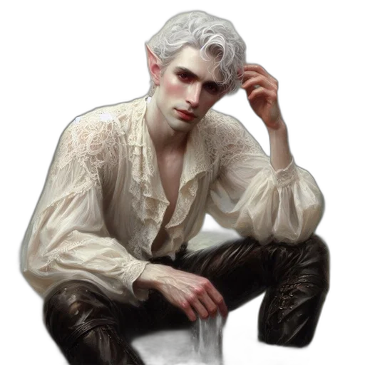 jacket, face, fantasy art, concept art transparent PNG cut-out
