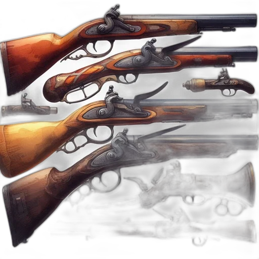 weapon, concept art, photorealistic, 3d render transparent PNG cut-out