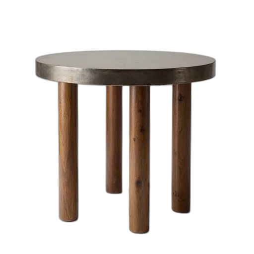 furniture, 3d render, earth tones, side transparent PNG cut-out