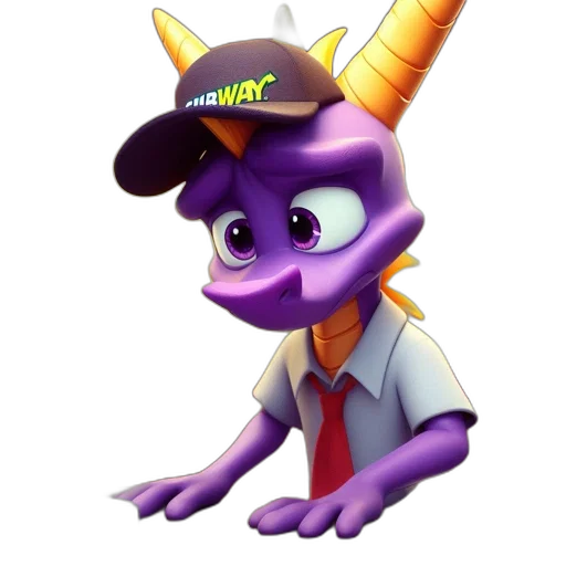 staff, dragon, hat, animal transparent PNG cut-out