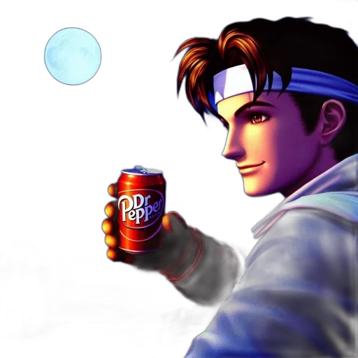 bottle, vaporwave, pixel art, concept art transparent PNG cut-out