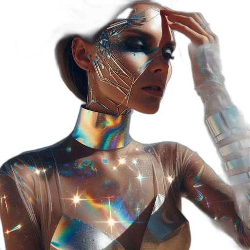 robot, jewelry, dress, mask transparent PNG cut-out