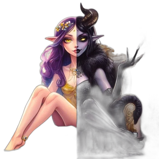 fantasy art, concept art, pixel art, comic book art transparent PNG cut-out