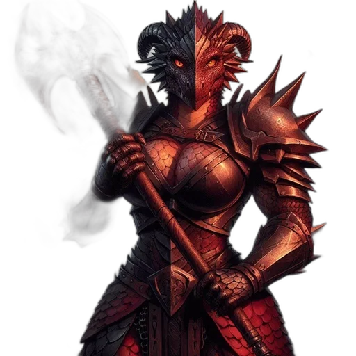 dragon, staff, fantasy art, concept art transparent PNG cut-out