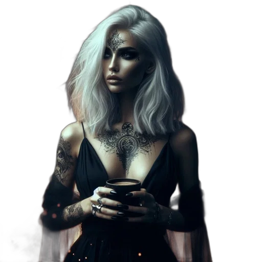 dress, jewelry, face, fantasy art transparent PNG cut-out