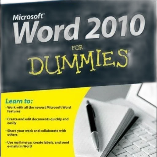 microsoft, word, 2010, dummies transparent PNG cut-out
