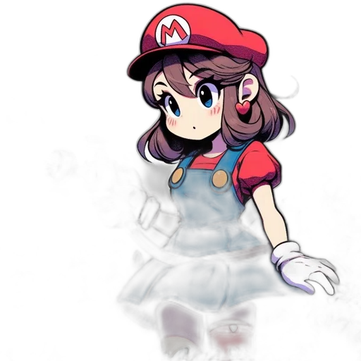 dress, hat, staff, crown transparent PNG cut-out