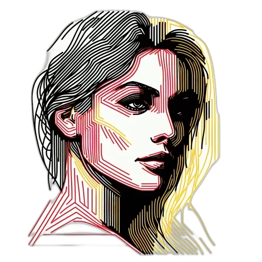 face, pixel art, comic book art, photorealistic transparent PNG cut-out