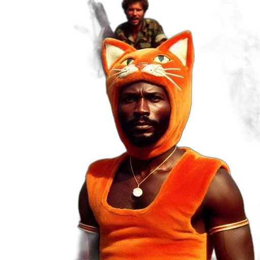 animal, mask, hat, staff transparent PNG cut-out