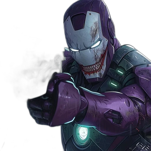 robot, mask, comic book art, concept art transparent PNG cut-out