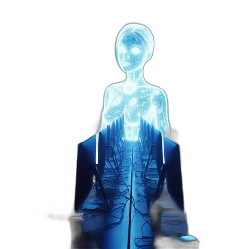 robot, jacket, staff, dress transparent PNG cut-out