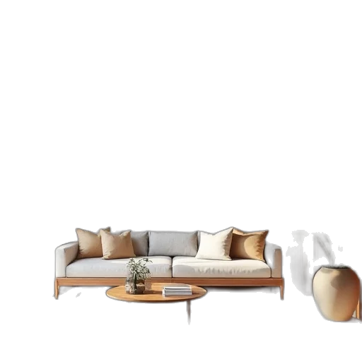 furniture, 3d render, photorealistic, concept art transparent PNG cut-out