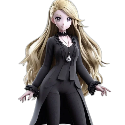 dress, concept art, 3d render, cartoon transparent PNG cut-out