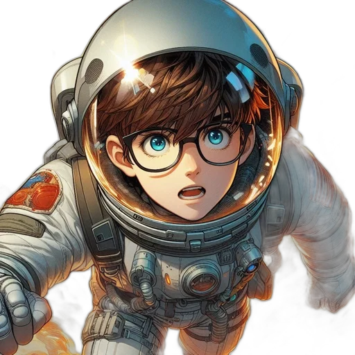 robot, jacket, face, comic book art transparent PNG cut-out