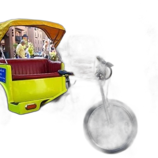 car, umbrella, robot, weapon transparent PNG cut-out
