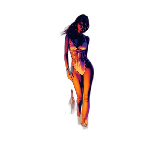 dress, concept art, pixel art, 3d render transparent PNG cut-out