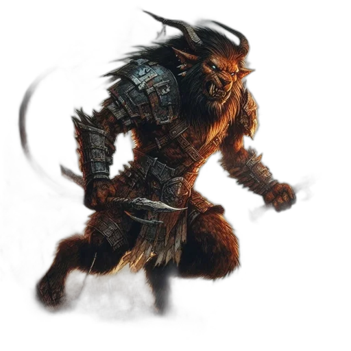 dragon, creature, sword, staff transparent PNG cut-out