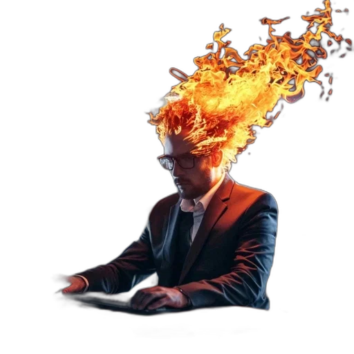staff, hair, jacket, dragon transparent PNG cut-out