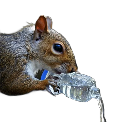 animal, bottle, food, photorealistic transparent PNG cut-out