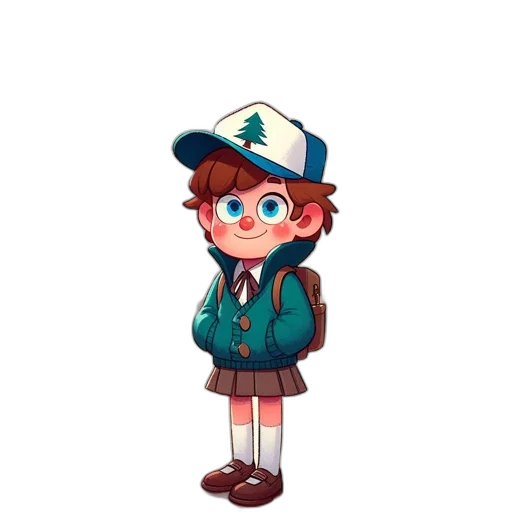 jacket, staff, hat, creature transparent PNG cut-out