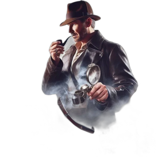 staff, weapon, hat, jacket transparent PNG cut-out