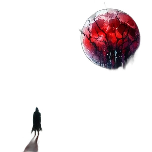 umbrella, robot, creature, staff transparent PNG cut-out