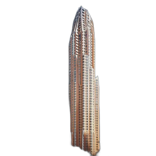 building, 3d render, photorealistic, concept art transparent PNG cut-out