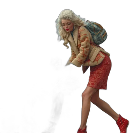 jacket, shoes, concept art, 3d render transparent PNG cut-out