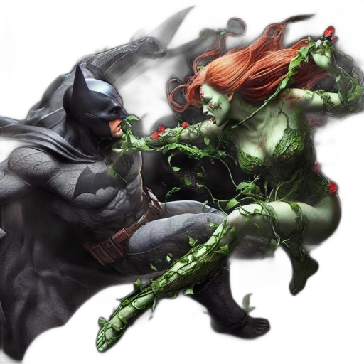 comic book art, concept art, fantasy art, green transparent PNG cut-out