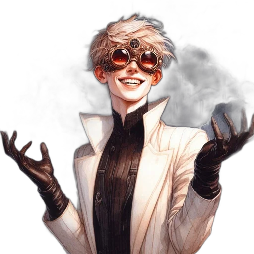 mask, robot, staff, jacket transparent PNG cut-out