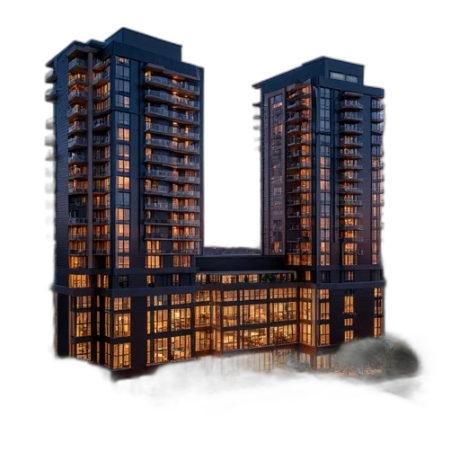 building, 3d render, concept art, photorealistic transparent PNG cut-out