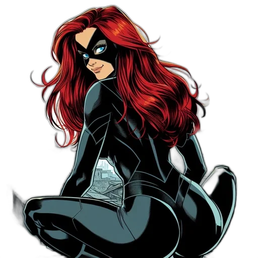 comic book art, concept art, cartoon, female transparent PNG cut-out