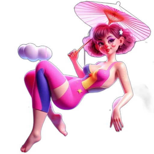 dress, staff, umbrella, concept art transparent PNG cut-out
