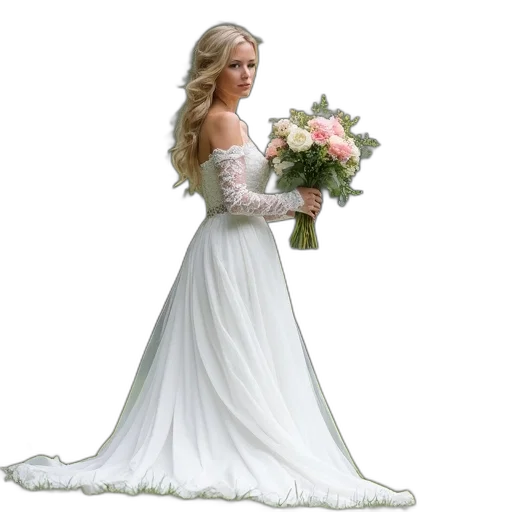 dress, jewelry, crown, photorealistic transparent PNG cut-out