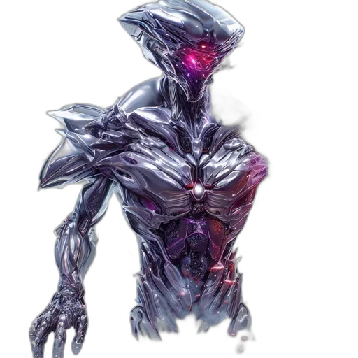 robot, creature, face, concept art transparent PNG cut-out