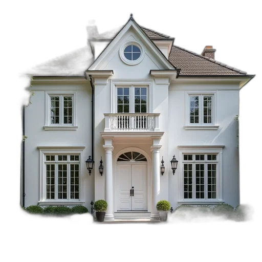 building, photorealistic, 3d render, beautiful transparent PNG cut-out