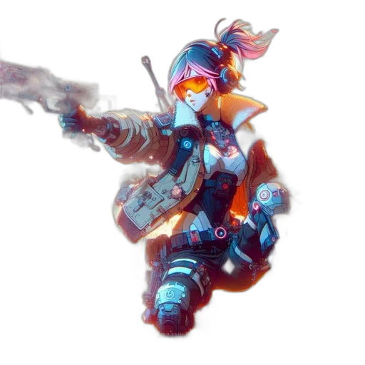weapon, robot, staff, sword transparent PNG cut-out