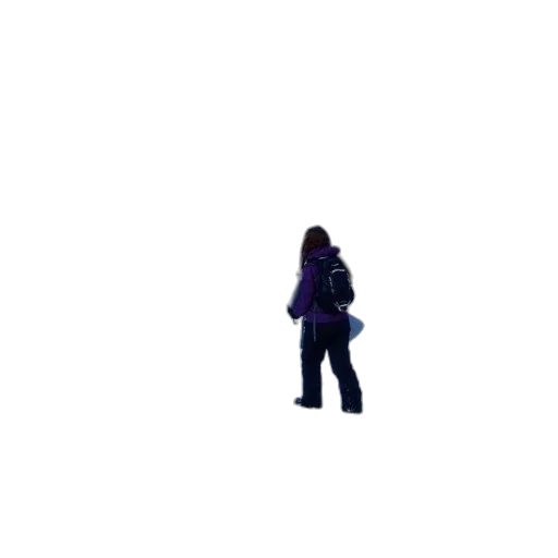 jacket, staff, robot, creature transparent PNG cut-out