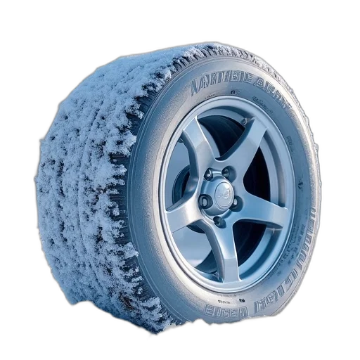 car, 3d render, anvell, winter transparent PNG cut-out