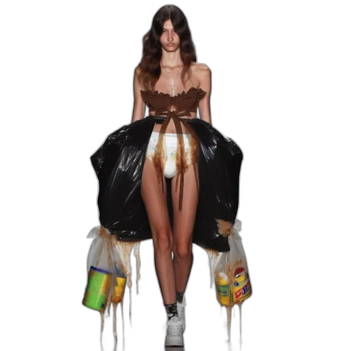 dress, jacket, concept art, model transparent PNG cut-out