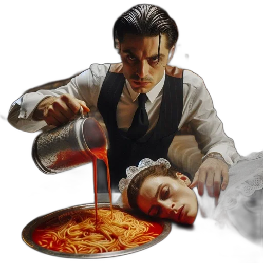 food, concept art, photorealistic, comic book art transparent PNG cut-out
