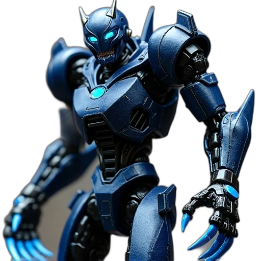 robot, weapon, 3d render, concept art transparent PNG cut-out