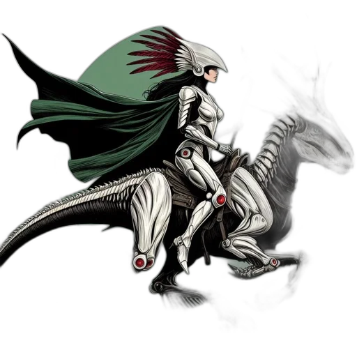 dragon, creature, sword, animal transparent PNG cut-out